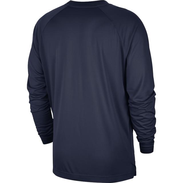 ナイキ メンズ Tシャツ 長袖 ロンT "Utah Jazz" Nike 75th Anniversary Pregame Shooting Performance Raglan Long Sleeve T-Shirt - Navy_2