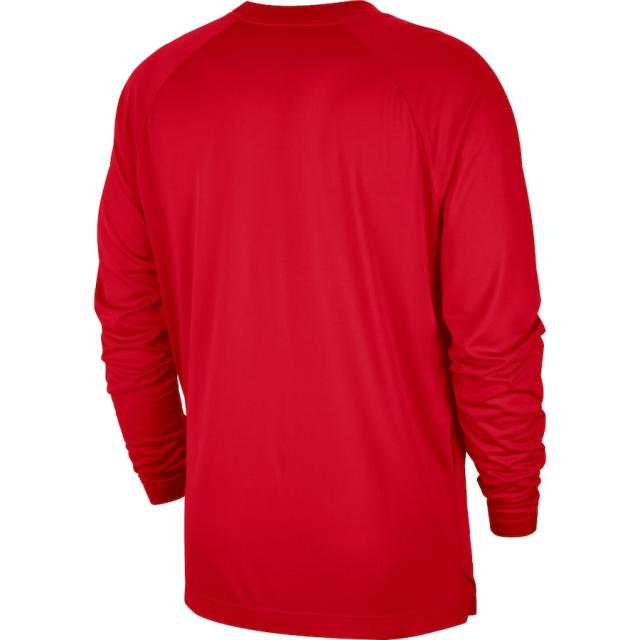 ナイキ メンズ Tシャツ 長袖 ロンT "Houston Rockets" Nike 75th Anniversary Pregame Shooting Performance Raglan Long Sleeve T-Shirt - Red_2