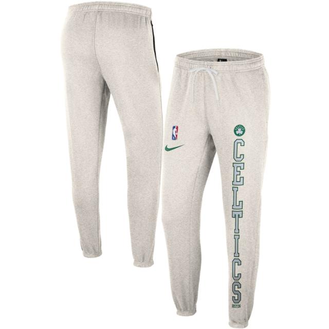 ナイキ メンズ スウェットパンツ Boston Celtics Nike 75th Anniversary Courtside Fleece Pants - Ash/Kelly Green