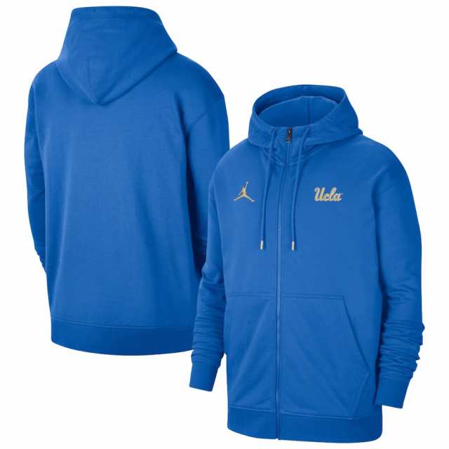 ジョーダン メンズ パーカー UCLA Bruins Jordan Brand Travel Fleece Full-Zip Hoodie - Blueの通販は