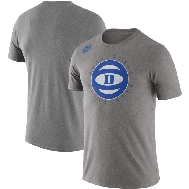 ナイキ メンズ Tシャツ Duke Blue Devils Nike Basketball Phys Ed Team T-Shirt - Heathered Gray