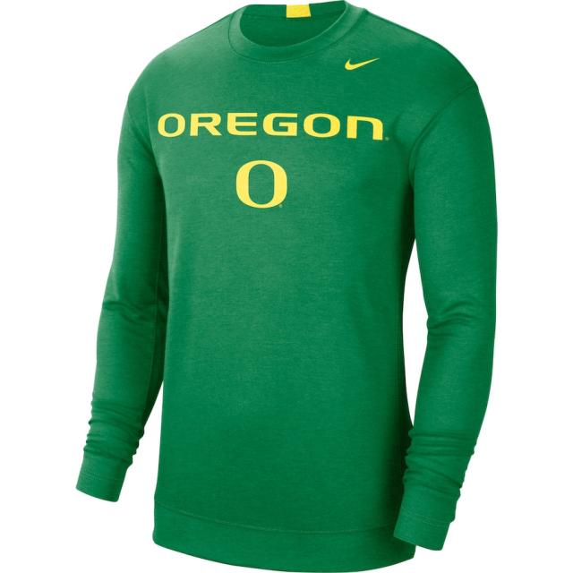 ナイキ メンズ Tシャツ 長袖 ロンT Oregon Ducks Nike 2021-22 Basketball Team Spotlight Performance Long Sleeve Top - Green_1