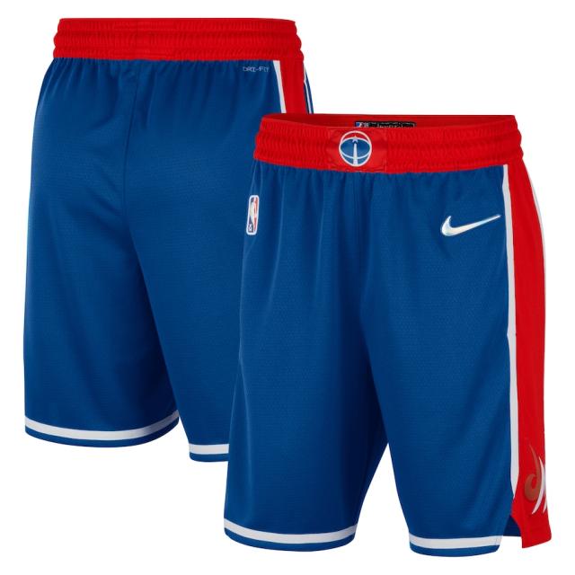 ナイキ メンズ バスパン レプリカショーツ "Washington Wizards" Nike 2021/22 City Edition Swingman Shorts - Royal/Redパーカー