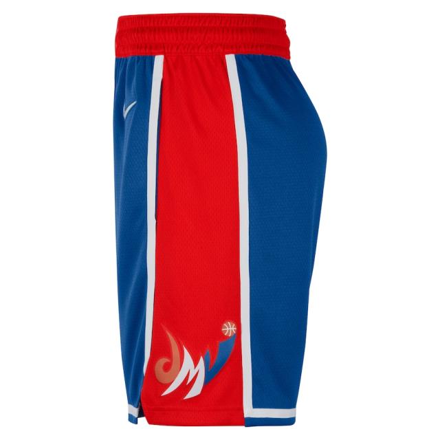 ナイキ メンズ バスパン レプリカショーツ "Washington Wizards" Nike 2021/22 City Edition Swingman Shorts - Royal/Red