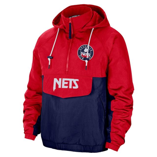NIKE Brooklyn Nets トラックジャケット mens-nike-silver-brooklyn-nets