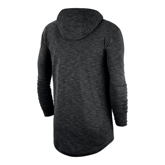 ナイキ メンズ Tシャツ 長袖 ロンT Duke Blue Devils Nike Slub Space-Dye Performance Long Sleeve Hoodie T-Shirt - Black_2