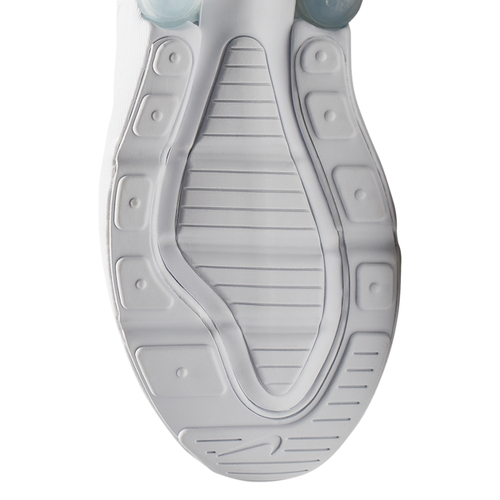 ナイキ キッズ ランニングシューズ Nike Air Max 270 GS - White/White/Met Silver ナイキ キッズ ランニングシューズ Nike Air Max 270 GS - White/White