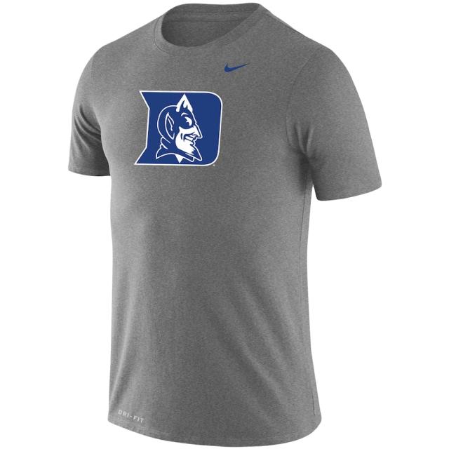 ナイキ メンズ Tシャツ Duke Blue Devils Nike School Logo Legend Performance T-Shirt - Heathered Gray_1