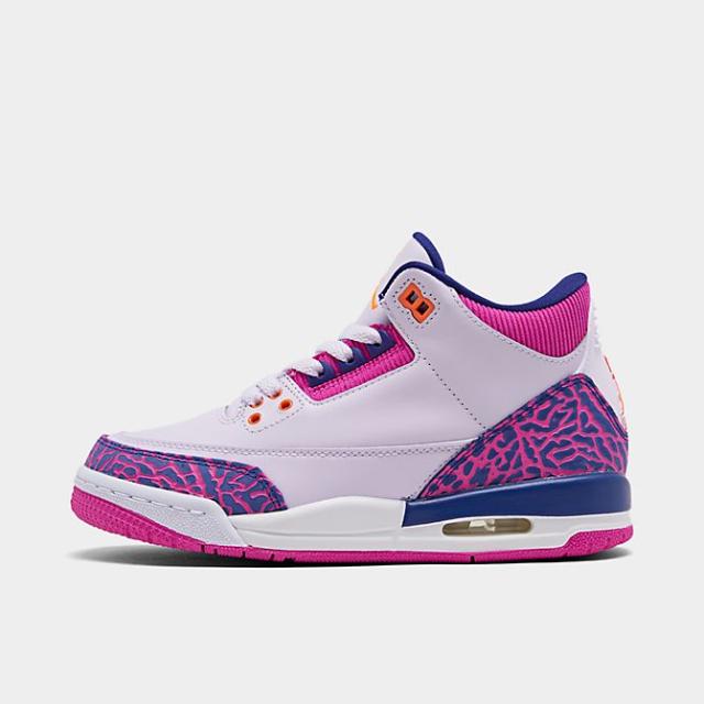 ジョーダン レトロ３ キッズ/レディース Air Jordan Retro 3 GS スニーカー Barely Grape/Hyper Crimson/Fire Pink