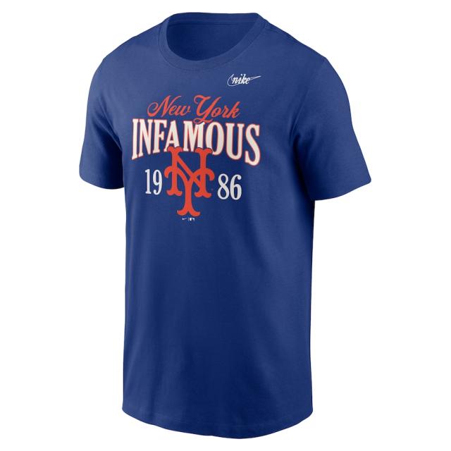 ナイキ メンズ Tシャツ メッツ "New York Mets" Nike 1986 World Series 35th Anniversary Infamous T-Shirt - Royal_1