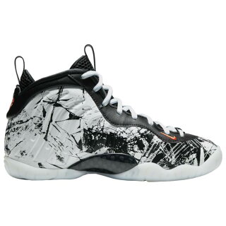 ナイキ キッズ/レディース リトルポジットワン Nike Little Posite One バッシュ Black/Total Orange/Whiteの通販は