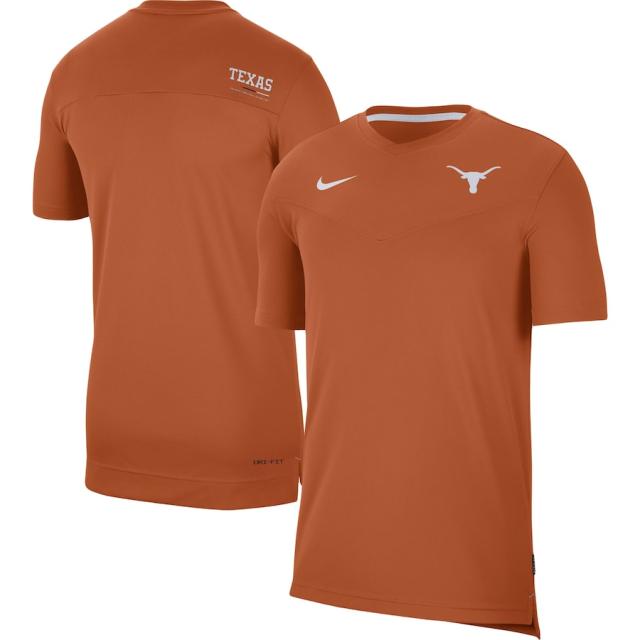 ナイキ メンズ Tシャツ "Texas Longhorns" Nike Coach UV Performance T-Shirt - Texas Orangeの通販は 10,982円