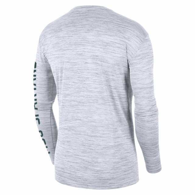 ナイキ メンズ Tシャツ 長袖 ロンT "Michigan State Spartans" Nike Velocity Legend Team Performance Long Sleeve T-Shirt - Whiteの通販は