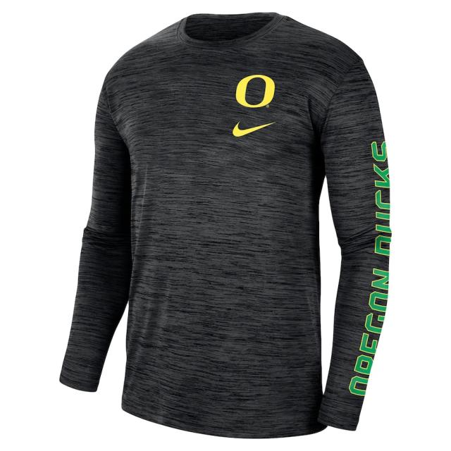 ナイキ メンズ Tシャツ 長袖 ロンT "Oregon Ducks" Nike Velocity Legend Team Performance Long Sleeve T-Shirt - Black_1