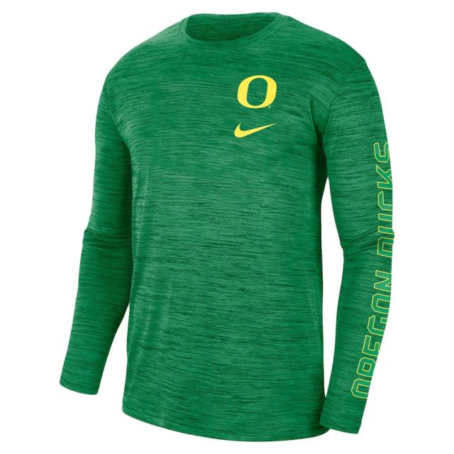 ナイキ メンズ Tシャツ 長袖 ロンT "Oregon Ducks" Nike Velocity Legend Team Performance Long Sleeve T-Shirt - Green_1