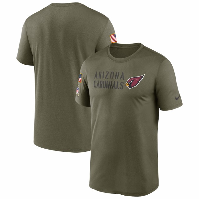 ナイキ メンズ Tシャツ 半袖 Arizona Cardinals Nike 2022 Salute to Service Legend Team T-Shirt - Olive NFL サルート おしゃれ ブ