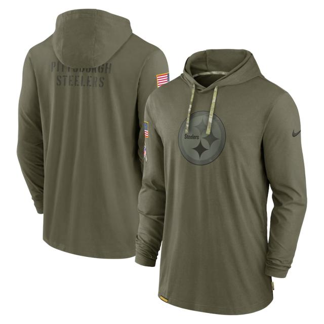 ナイキ メンズ パーカー "Pittsburgh Steelers" Nike 2022 Salute to Service Tonal Pullover Hoodie - Olive NFL サルート おしゃれ ブランドの通販は