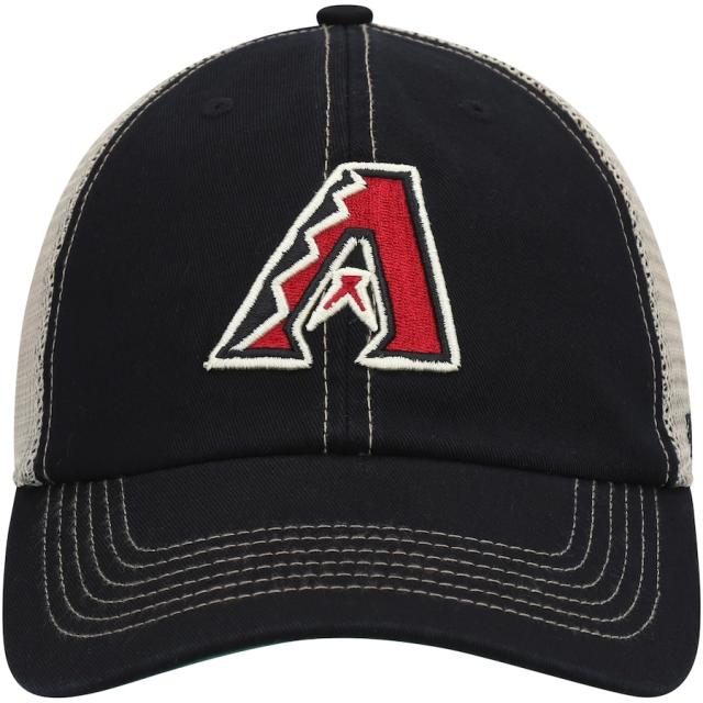フォーティーセブン メンズ キャップ ”Arizona Diamondbacks" '47 Trawler Clean Up Trucker Snapback Hat - Black