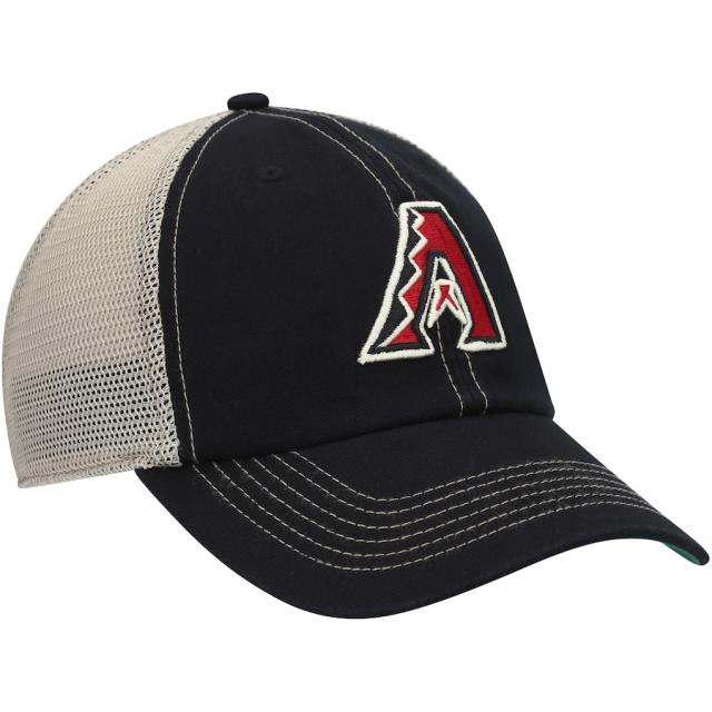 フォーティーセブン メンズ キャップ ”Arizona Diamondbacks" '47 Trawler Clean Up Trucker Snapback Hat - Black