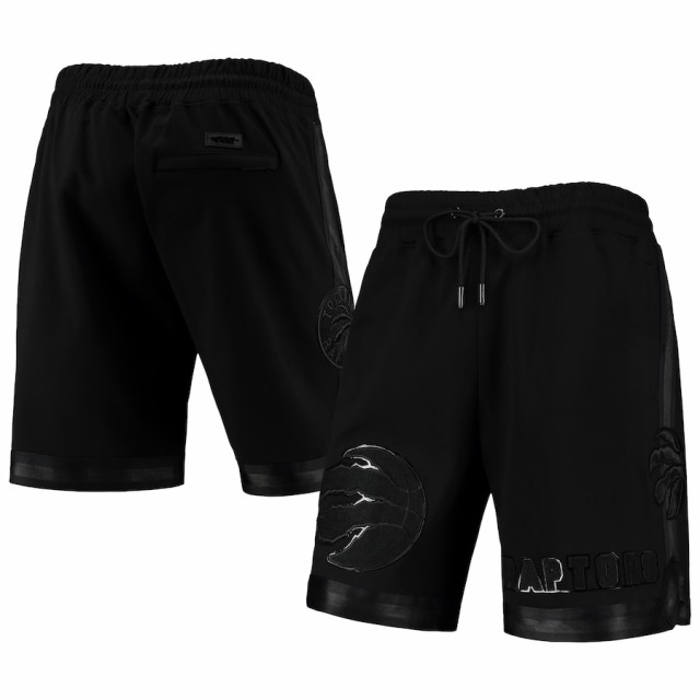 プロスタンダード メンズ バスパン ハーフパンツ ラプターズ Toronto Raptors Pro Standard Triple Black Gloss Shorts