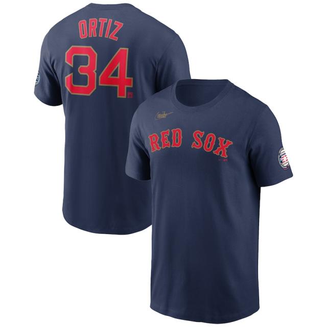 ナイキ メンズ Tシャツ レッドソックス David Ortiz 