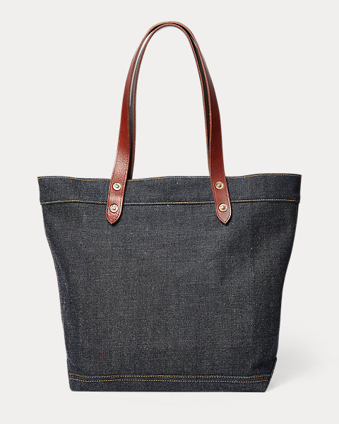 ダブルアールエル ラルフローレン レディース rrl バッグ 鞄 トートバッグ デニム RRL Ralph Lauren Denim Tote Bag_2