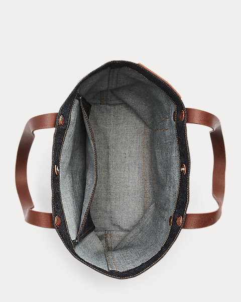ダブルアールエル ラルフローレン レディース rrl バッグ 鞄 トートバッグ デニム RRL Ralph Lauren Denim Tote Bag_3