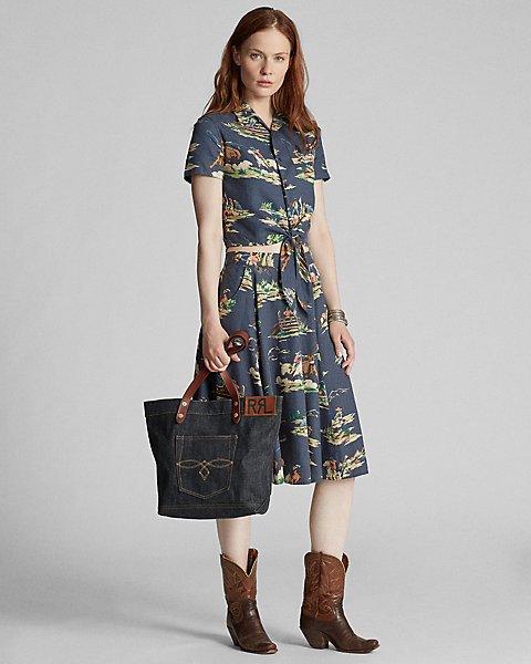 ダブルアールエル ラルフローレン レディース rrl バッグ 鞄 トートバッグ デニム RRL Ralph Lauren Denim Tote Bag_4