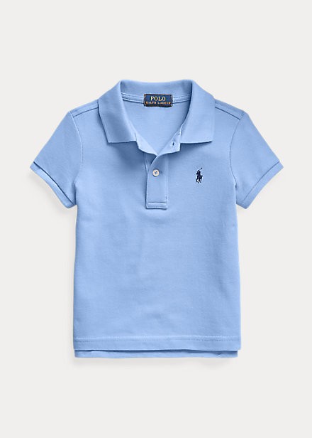 ラルフローレン 2-6X ガールズ/キッズ Polo Ralph Lauren Cotton Mesh Polo Shirt ポロシャツ 半袖 Harbor Island Blue 女の子