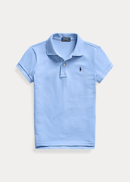 ラルフローレン 7-16 ガールズ/キッズ Polo Ralph Lauren Cotton Mesh Polo Shirt ポロシャツ 半袖 Harbor Island Blue 女の子の通販は
