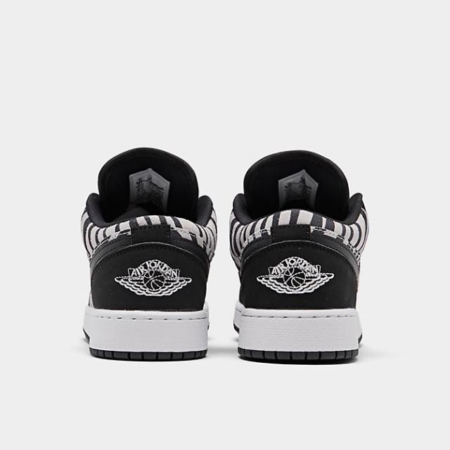 ジョーダン１キッズ/レディース スニーカー Jordan 1 Low GS ローカット Black/Black/White_3