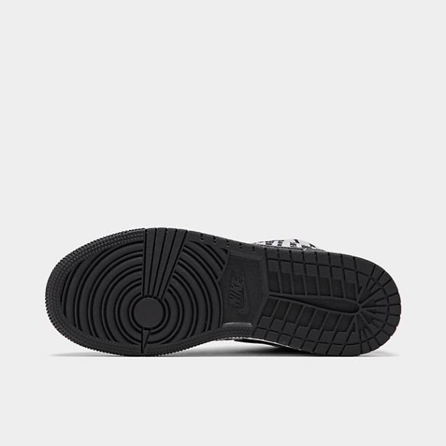 ジョーダン１キッズ/レディース スニーカー Jordan 1 Low GS ローカット Black/Black/White_5