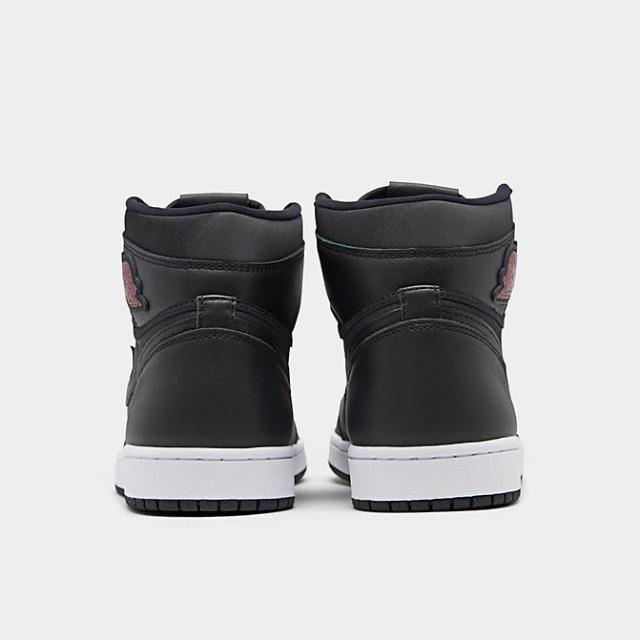 ジョーダン メンズ レトロ１ Jordan 1 Retro High OG バッシュ スニーカー Black/Metallic Silver/Gym Red_4