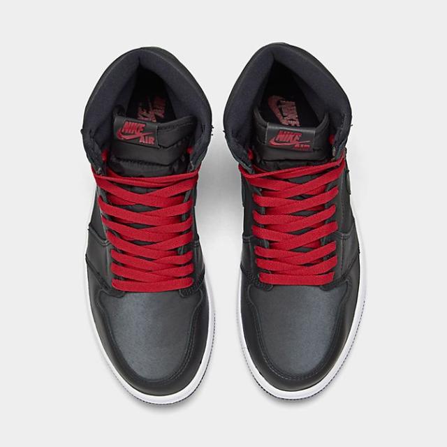 ジョーダン メンズ レトロ１ Jordan 1 Retro High OG バッシュ スニーカー Black/Metallic Silver/Gym Red_5