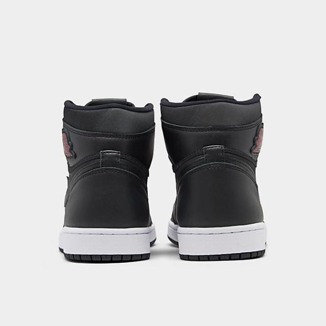 ジョーダン１ レトロハイ キッズ/レディース Air Jordan Retro 1 High OG GS スニーカー Black/Metallic Silver/Gym Red_3