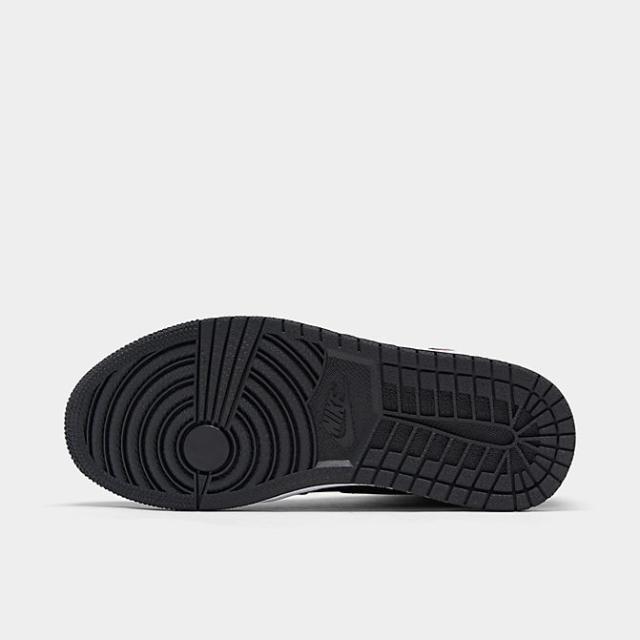 ジョーダン１ レトロハイ キッズ/レディース Air Jordan Retro 1 High OG GS スニーカー Black/Metallic Silver/Gym Red_5