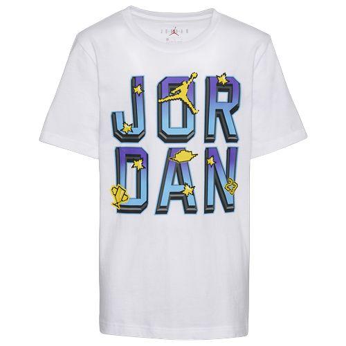 ジョーダン キッズ Tシャツ 半袖 Jordan Pixel Play T-Shirt - White
