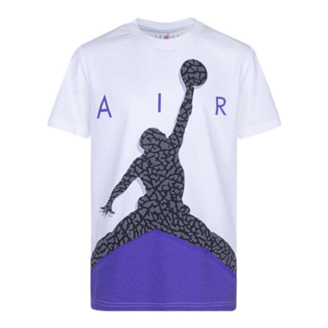 ジョーダン キッズ Tシャツ 半袖 Jordan AJ3 Jumbo Jumpman Air T-Shirt - Purple/Black And Grey