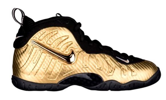 ナイキ ボーイズ/キッズ/レディース バッシュ Nike Little Posite Pro スニーカー Metallic Gold