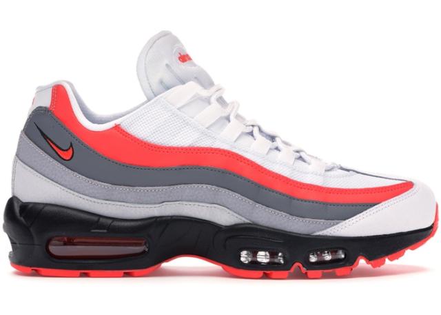 ナイキ メンズ エアマックス９5 Air Max 95 Bright Crimson Comet WHITE/BRIGHT CRIMSON-BLACKの通販は
