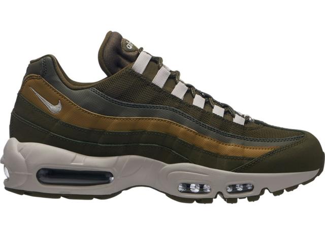 ナイキ メンズ エアマックス９５ Nike Air Max 95 Olive Canvas LIGHT BONE-GOLDEN MOSS-LIGHT BONE