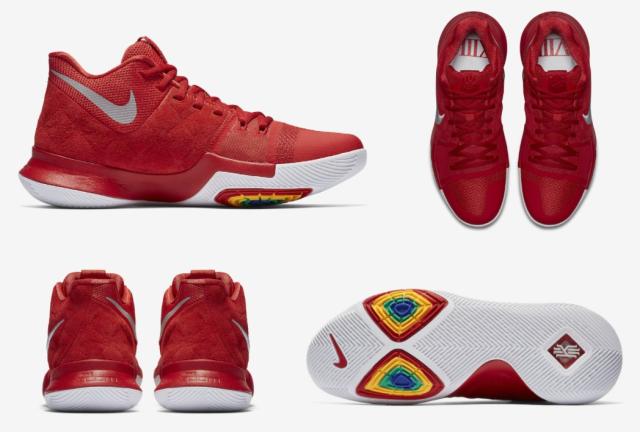 ナイキ メンズ Nike Kyrie 3 【University Red】 バッシュ University