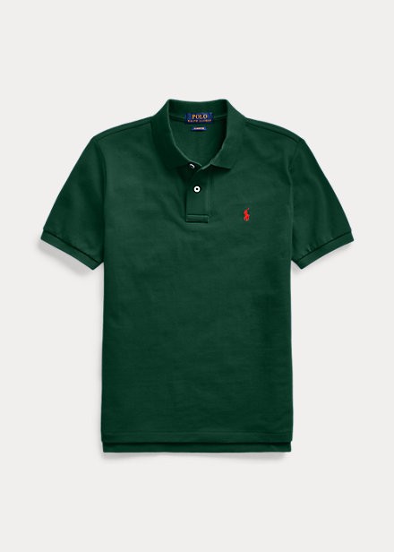 ラルフローレン 8-20 ボーイズ/キッズ Polo Ralph Lauren Cotton Mesh Polo Shirt ポロシャツ 半袖 College Green 男の子