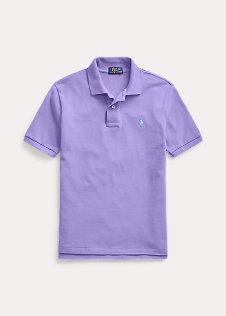 ラルフローレン 8-20 ボーイズ/キッズ Polo Ralph Lauren Cotton Mesh Polo Shirt ポロシャツ 半袖 Hampton Purple 男の子