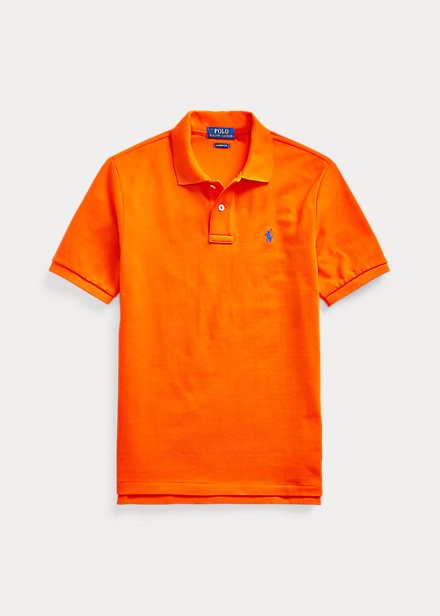 ラルフローレン 8-20 ボーイズ/キッズ Polo Ralph Lauren Cotton Mesh Polo Shirt ポロシャツ 半袖 Sailing Orange 男の子