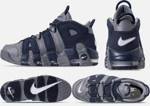 ナイキ メンズ モアアップテンポ Nike Air More Uptempo '96 バッシュ Cool Grey/White/Mid Navy モアテン_1
