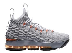 ナイキ キッズ/レディース Nike LeBron 15 XV GS バッシュ Black/Safety Orange/Dark Grey レブロン１５ ミニバスの通販は