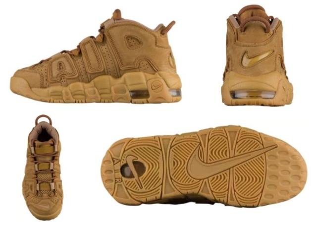 ナイキ キッズ/レディース モアアップテンポ Nike Air More Uptempo GS "Wheat" スニーカー モアテン Flax/Gum Brown