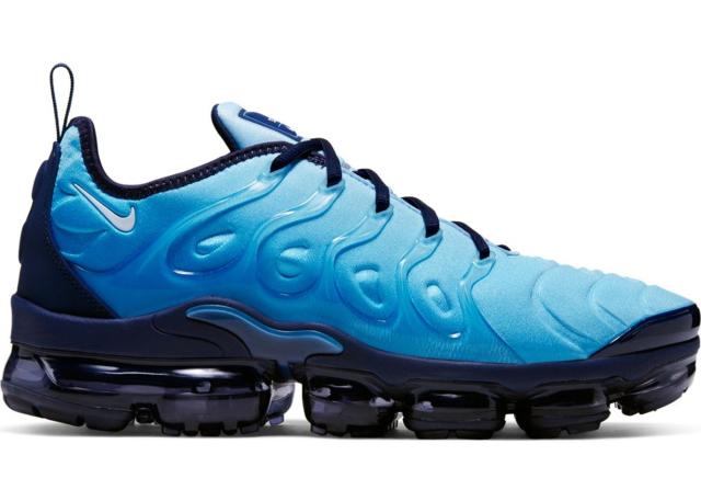 ナイキ メンズ NIKE AIR VAPORMAX PLUS ランニングシューズ Lite Current Blue/White/Midnight Navy