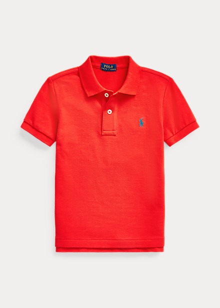 ラルフローレン 2T-7 ボーイズ/キッズ Polo Ralph Lauren Cotton Mesh Polo Shirt ポロシャツ 半袖 African Red 男の子